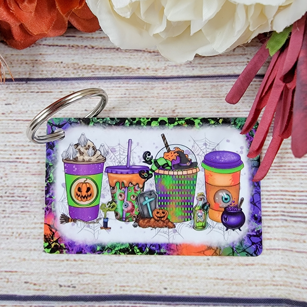 Coffee Halloween Key Chain - Picture 1 of 1